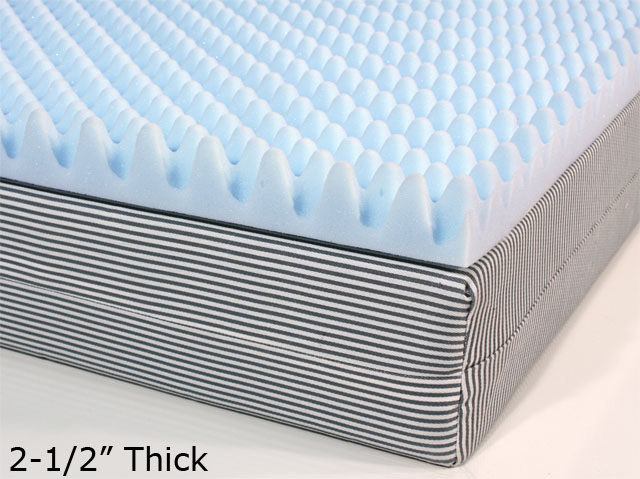 2.5 eggshell mattress topper